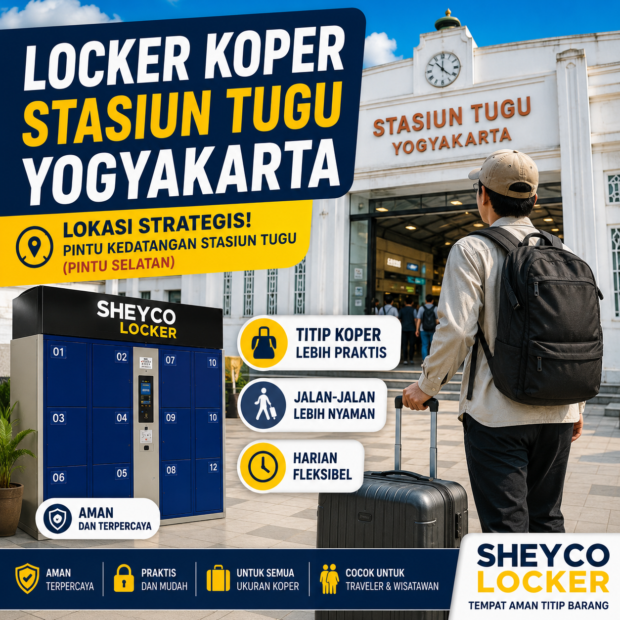 Locker Koper Stasiun Tugu Yogyakarta