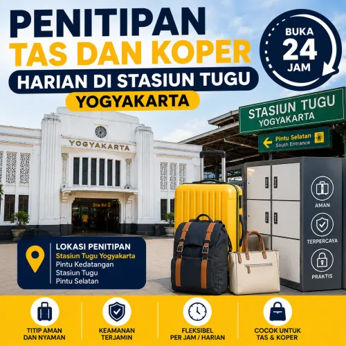 Penitipan Tas dan Koper Harian di Stasiun Tugu